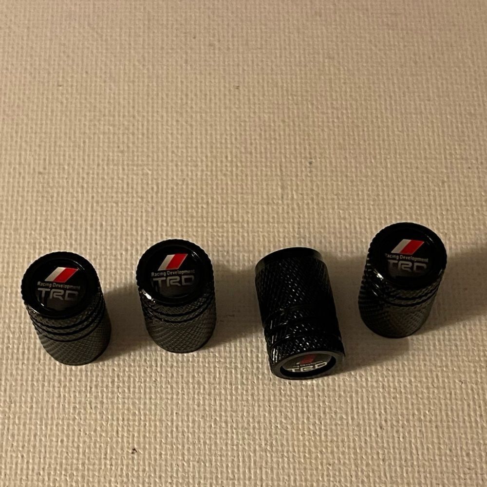 Toyota TRD valve Stem caps in Black set of 4 NWT